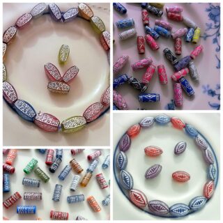 Artificial Embossed Beads