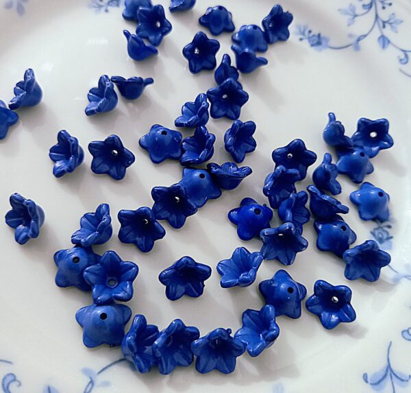 Blue Flower Beads