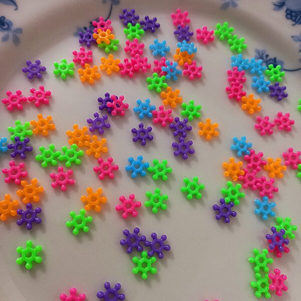 Multicolor Flower Shaper Spacer Beads