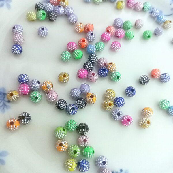 Colorful Dotted Ball Beads