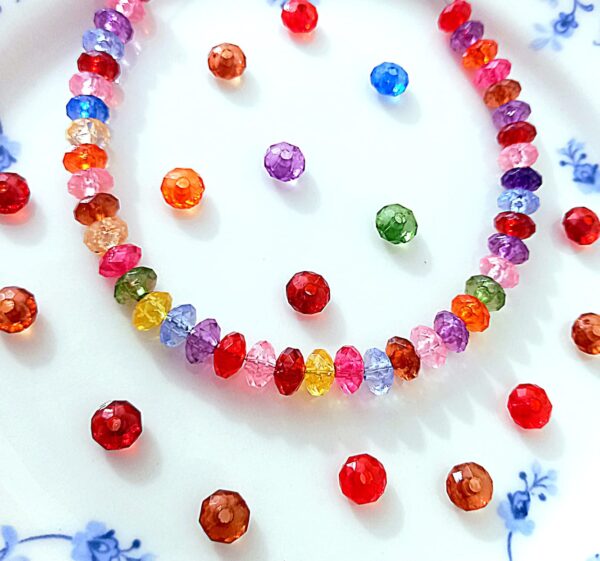 Artificial colorful crystal beads