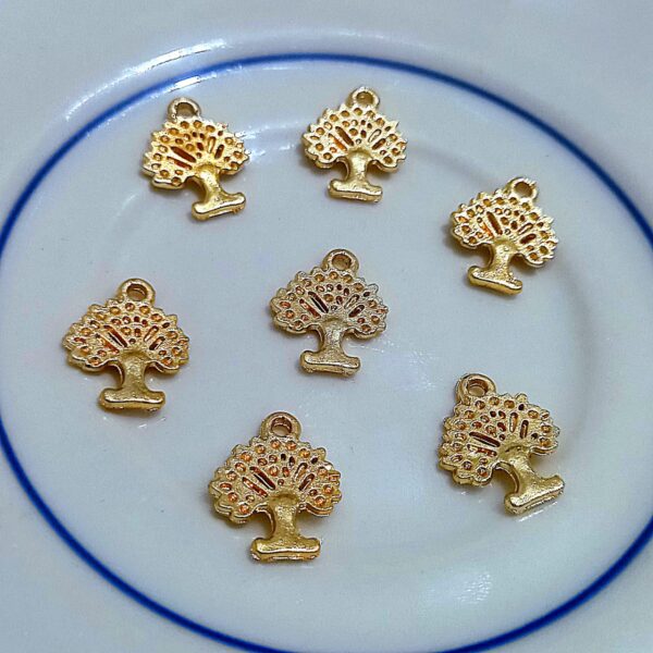 Golden tree charms