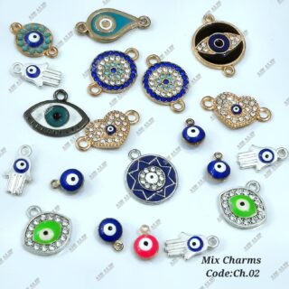 Evil Eye Enamel Charms