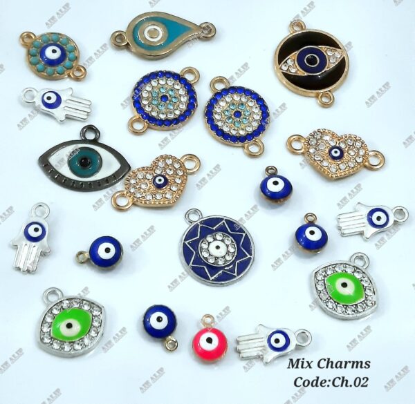 Evil Eye Enamel Charms