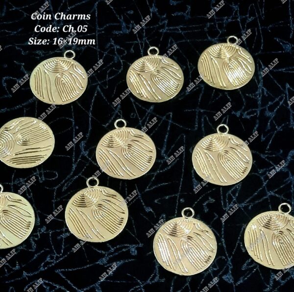 Golden Coin Charms